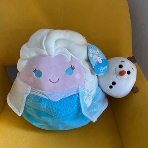Elsa and Olaf squishmallow